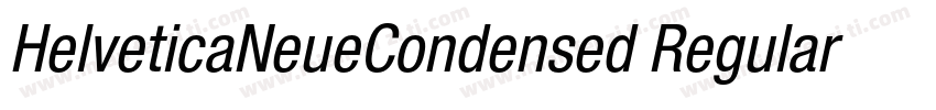 HelveticaNeueCondensed Regular字体转换